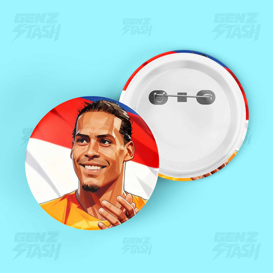 Virgil van Dijk Netherlands Pin Badge