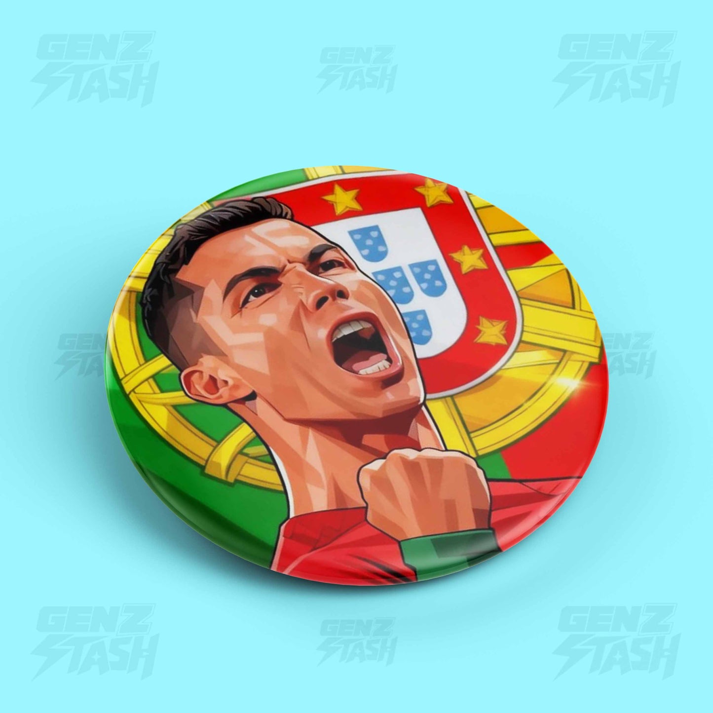 Cristiano Ronaldo Portugal Pin Badge