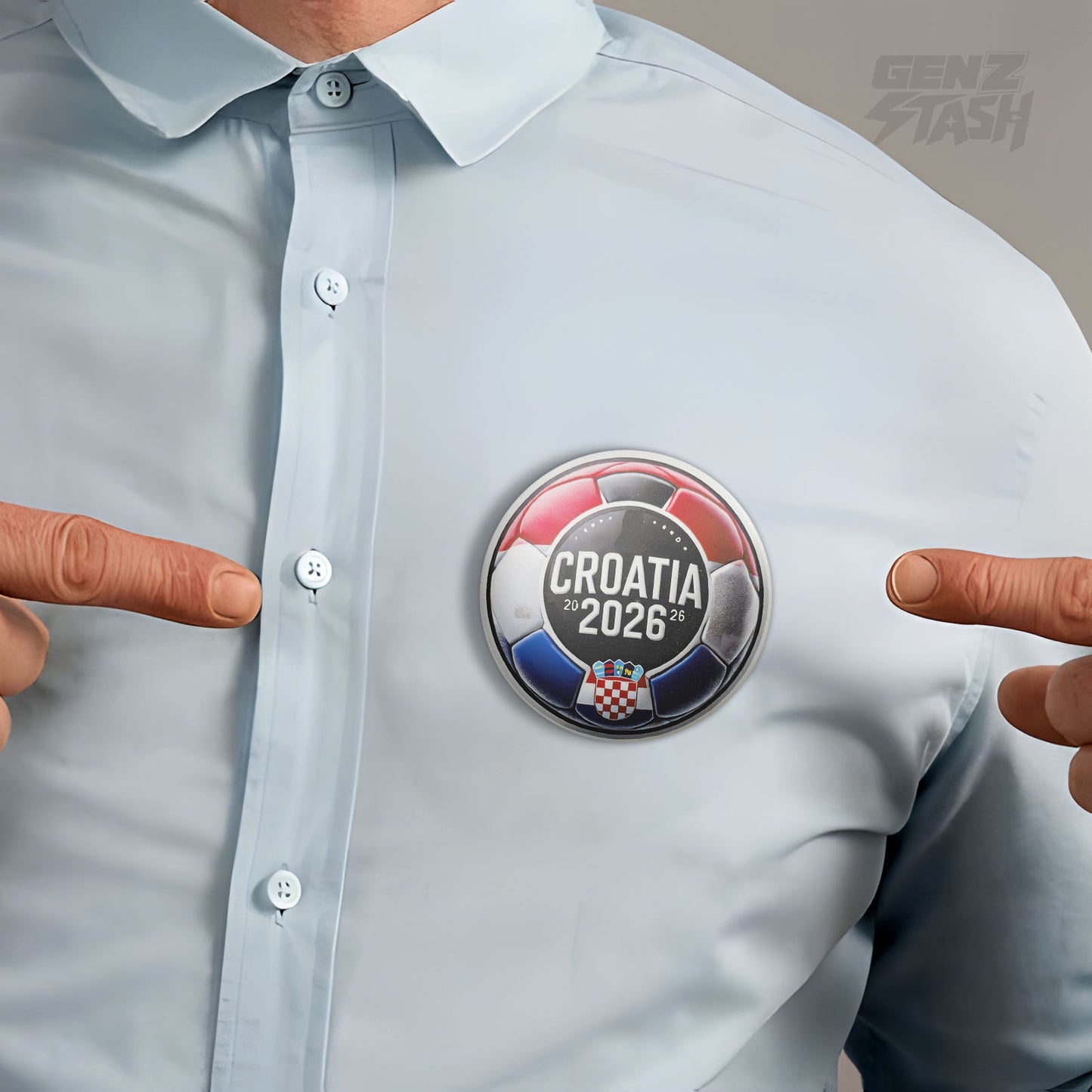 Croatia-1 Football Pin Badge