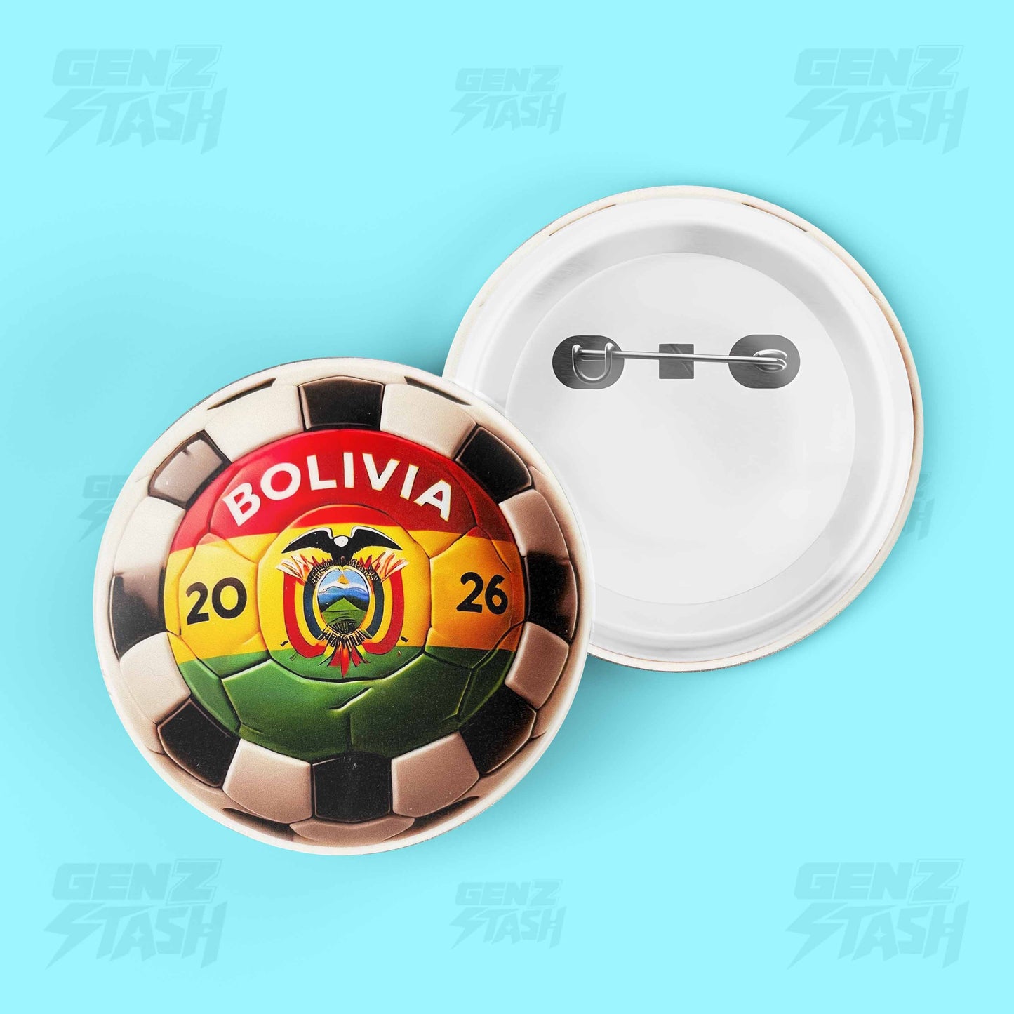 Bolivia-2 Football Pin Badge