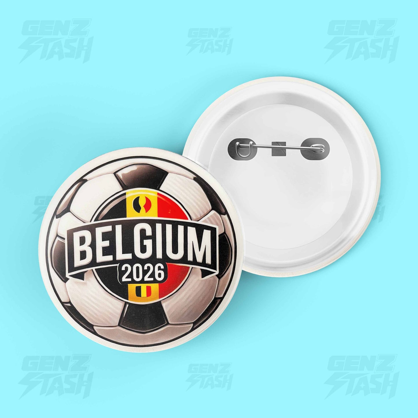 Belgium-2 Football Pin Badge