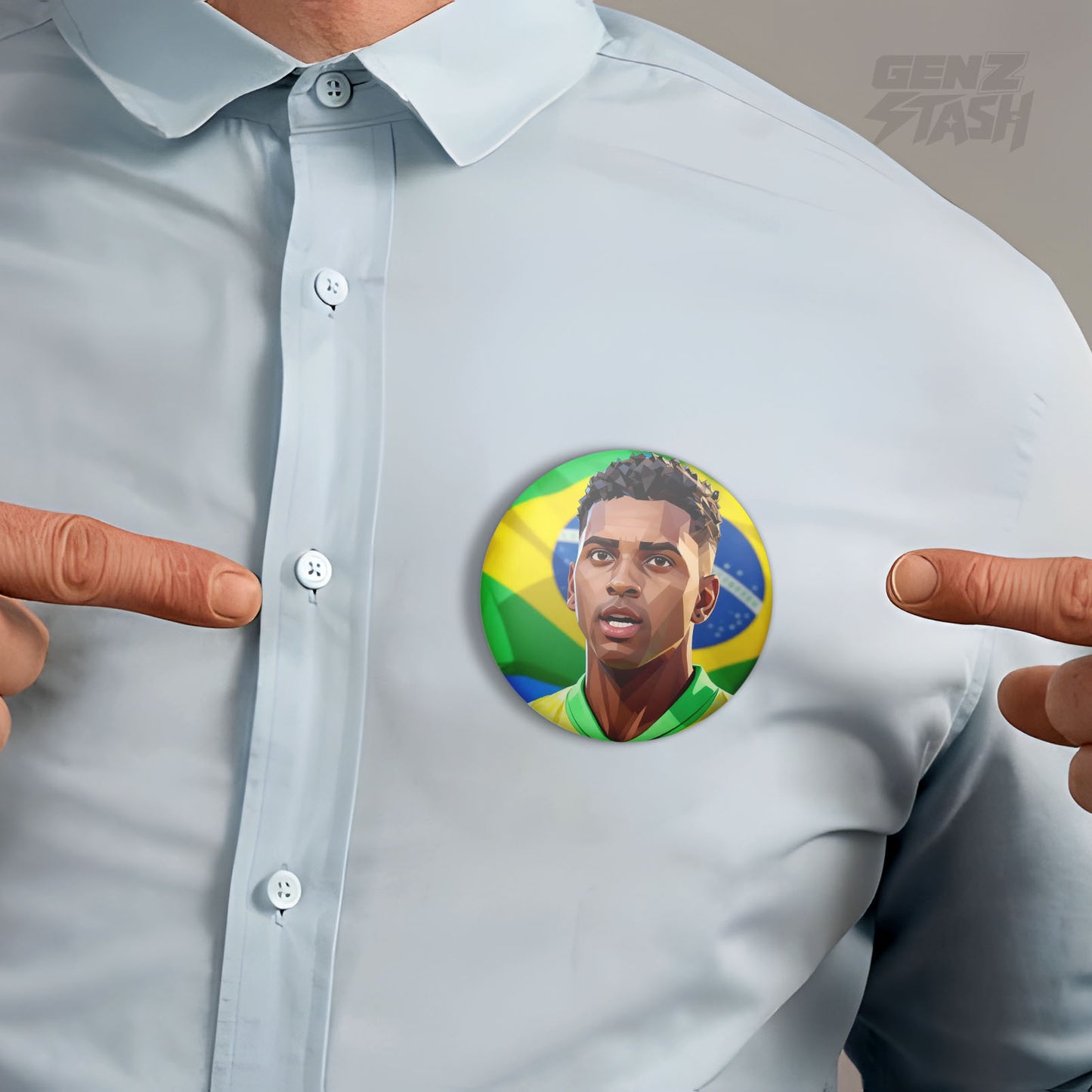 Vinicius Junior Brazil Pin Badge