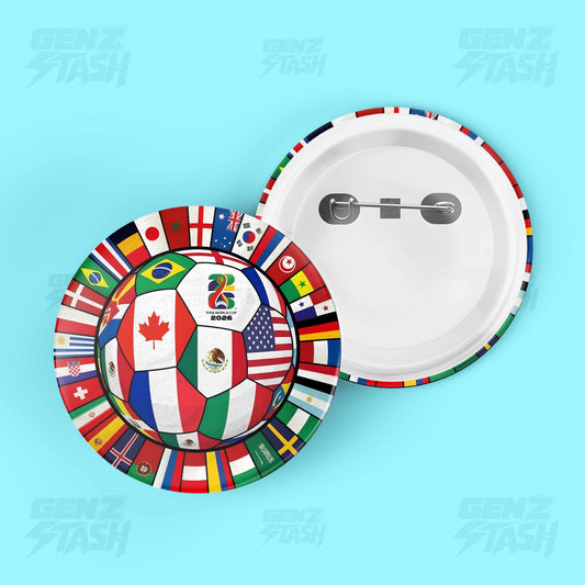 World Cup Team Flags Pin Badge