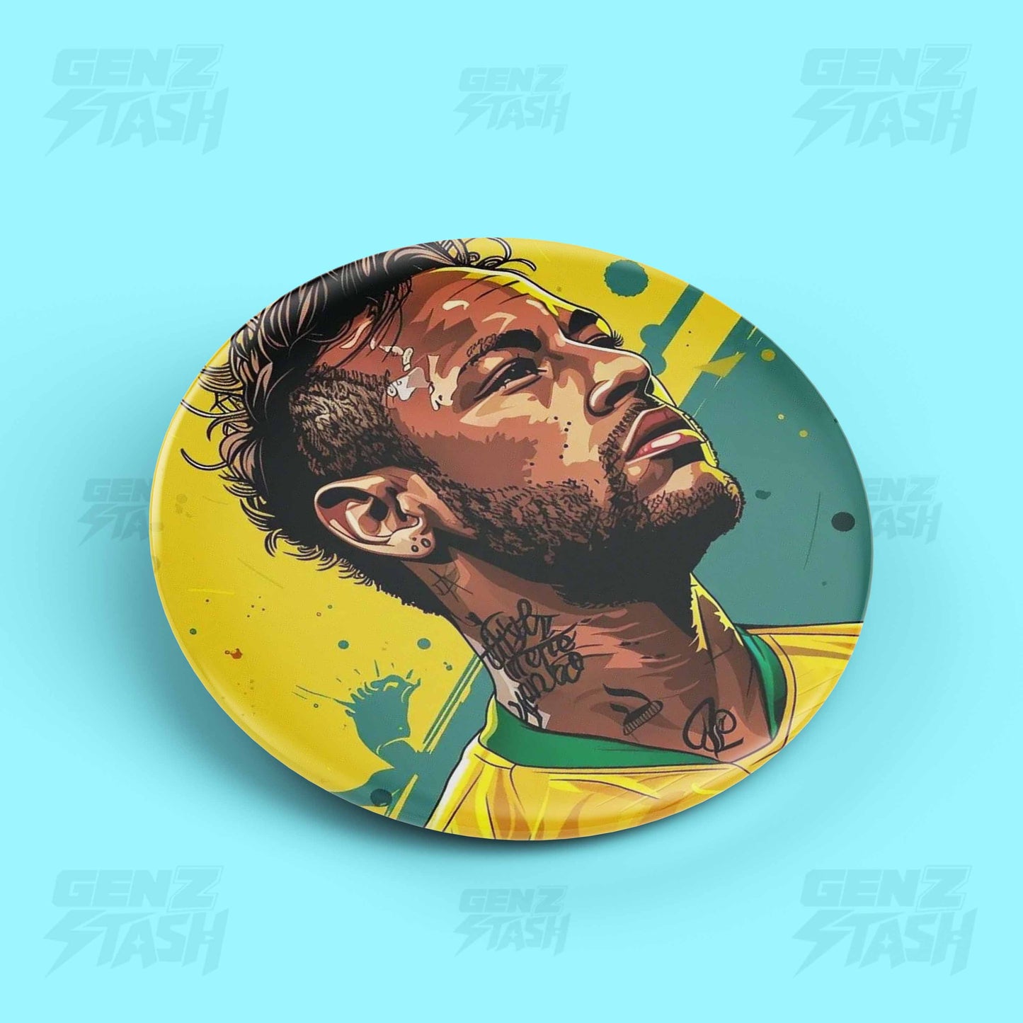 Neymar Jr. Brazil Pin Badge