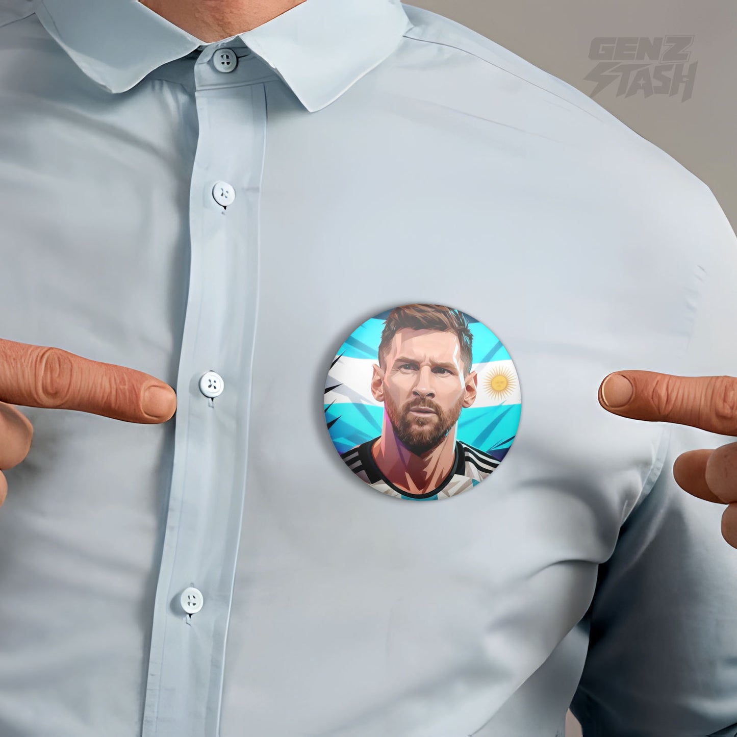 Messi Argentina Pin Badge
