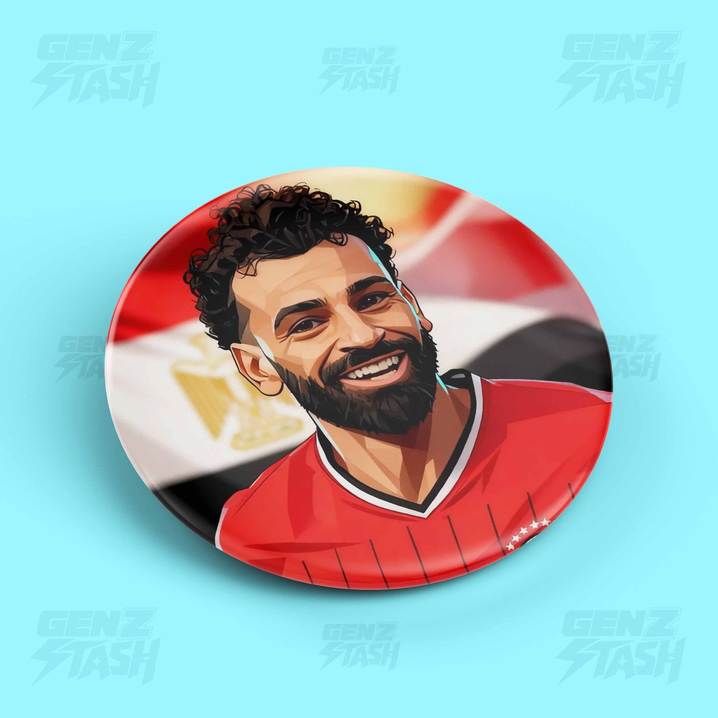 Mohamed Salah Egypt Pin Badge