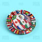 World Cup Team Flags Pin Badge