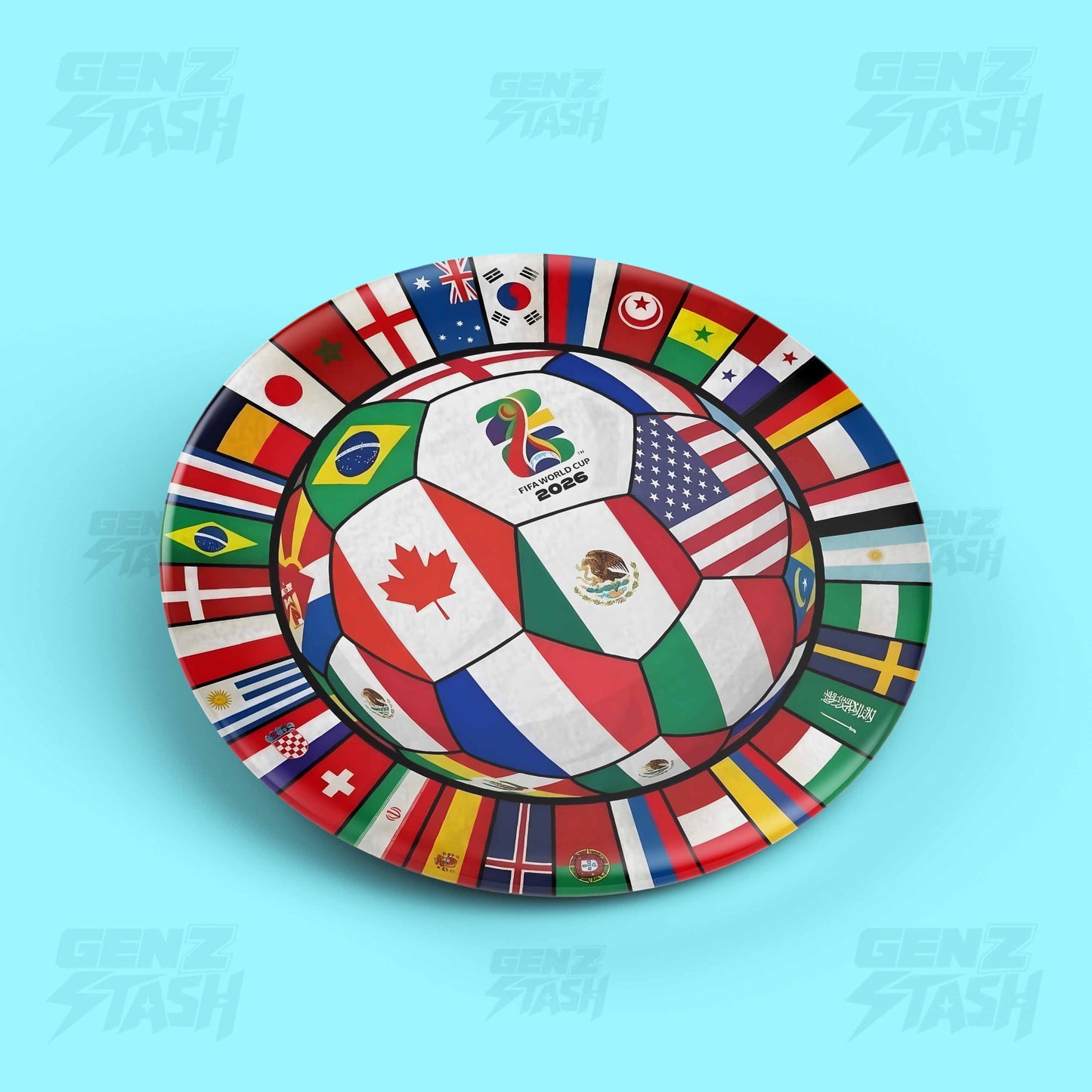 World Cup Team Flags Pin Badge