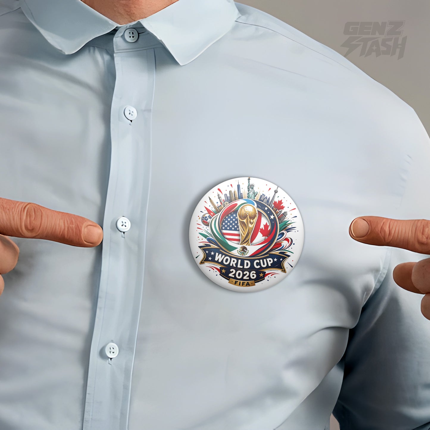 World Cup Trophy Pin Badge