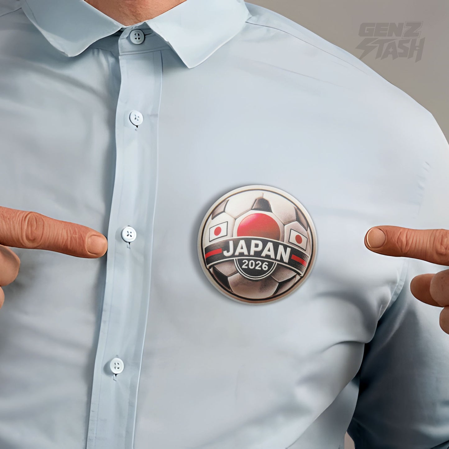 Japan-2 Football Pin Badge