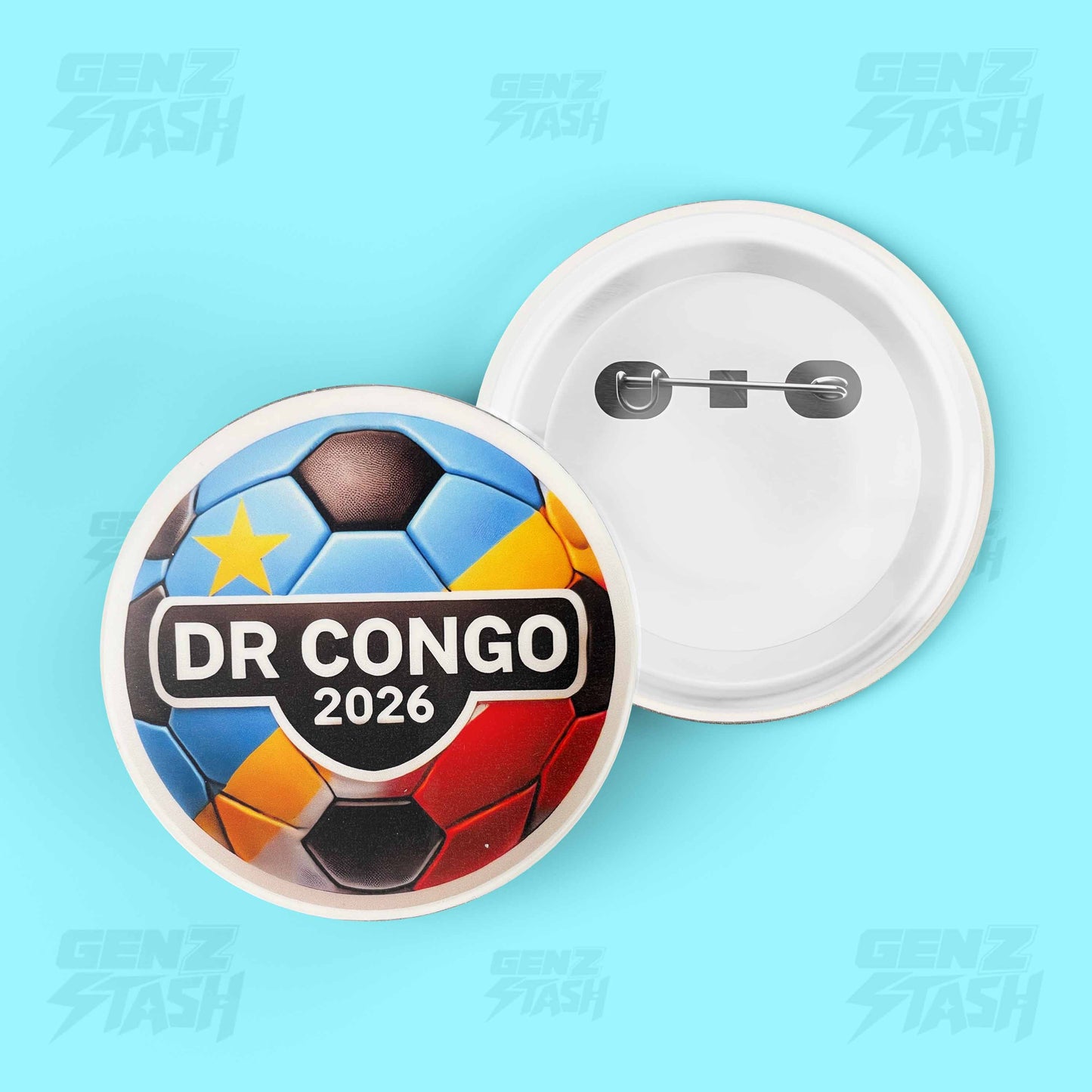 DR Congo-1 Football Pin Badge