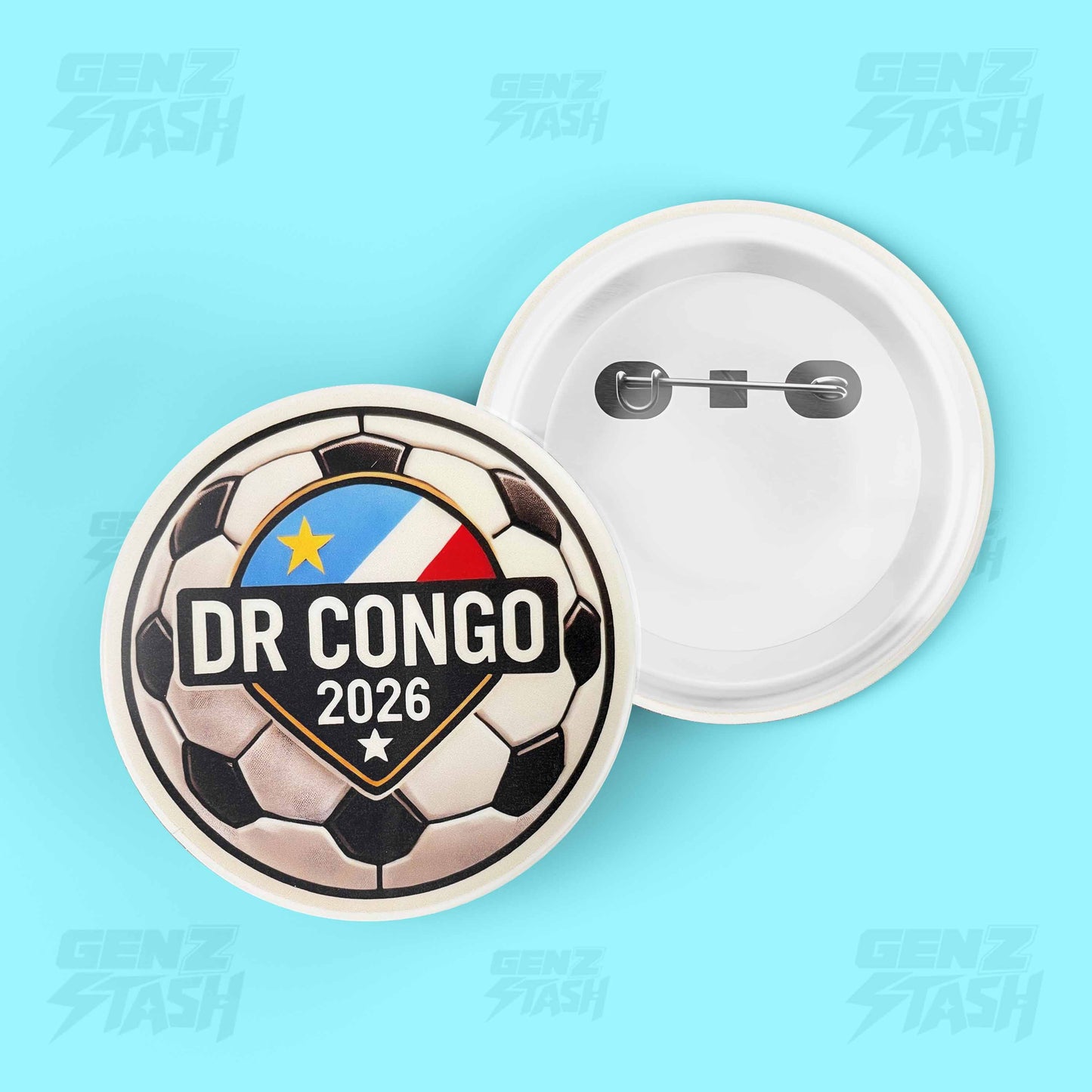 DR Congo-2 Football Pin Badge