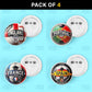 Champions Combo One - 4 Pin Badges