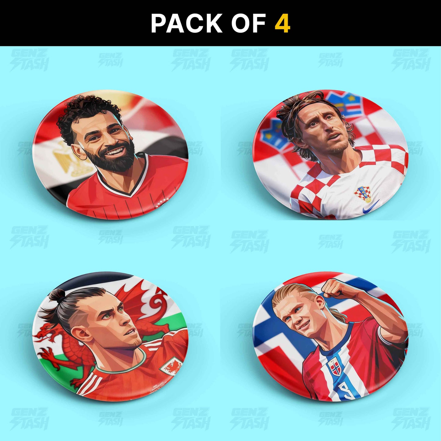 Superstars Combo Two - 4 Pin Badges
